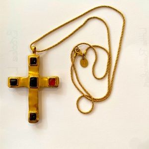 Anne Klein Couture Byzantine Cross Necklace
